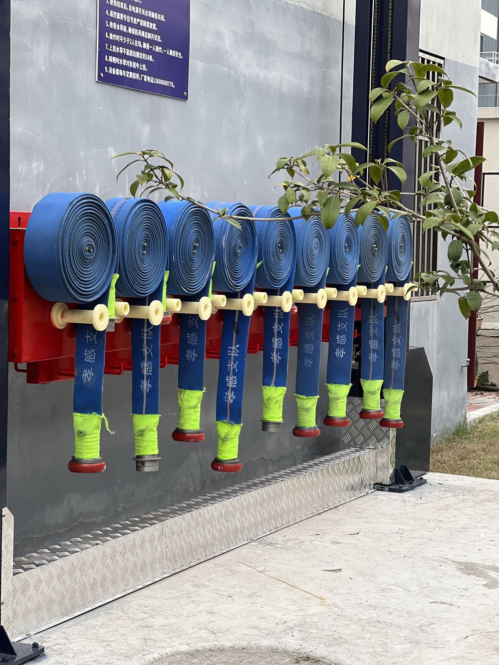 消防水帶自動晾曬收卷機